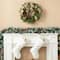 Glitzhome® 24" Cypress Leaves & Pinecone Wreath with Ribbon & Bow